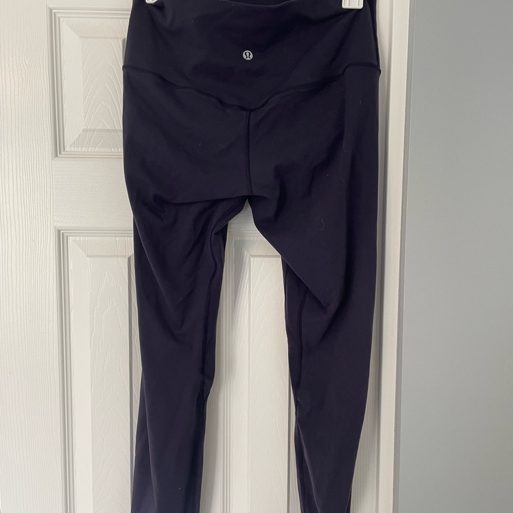 size 10 navy blue lululemon leggings